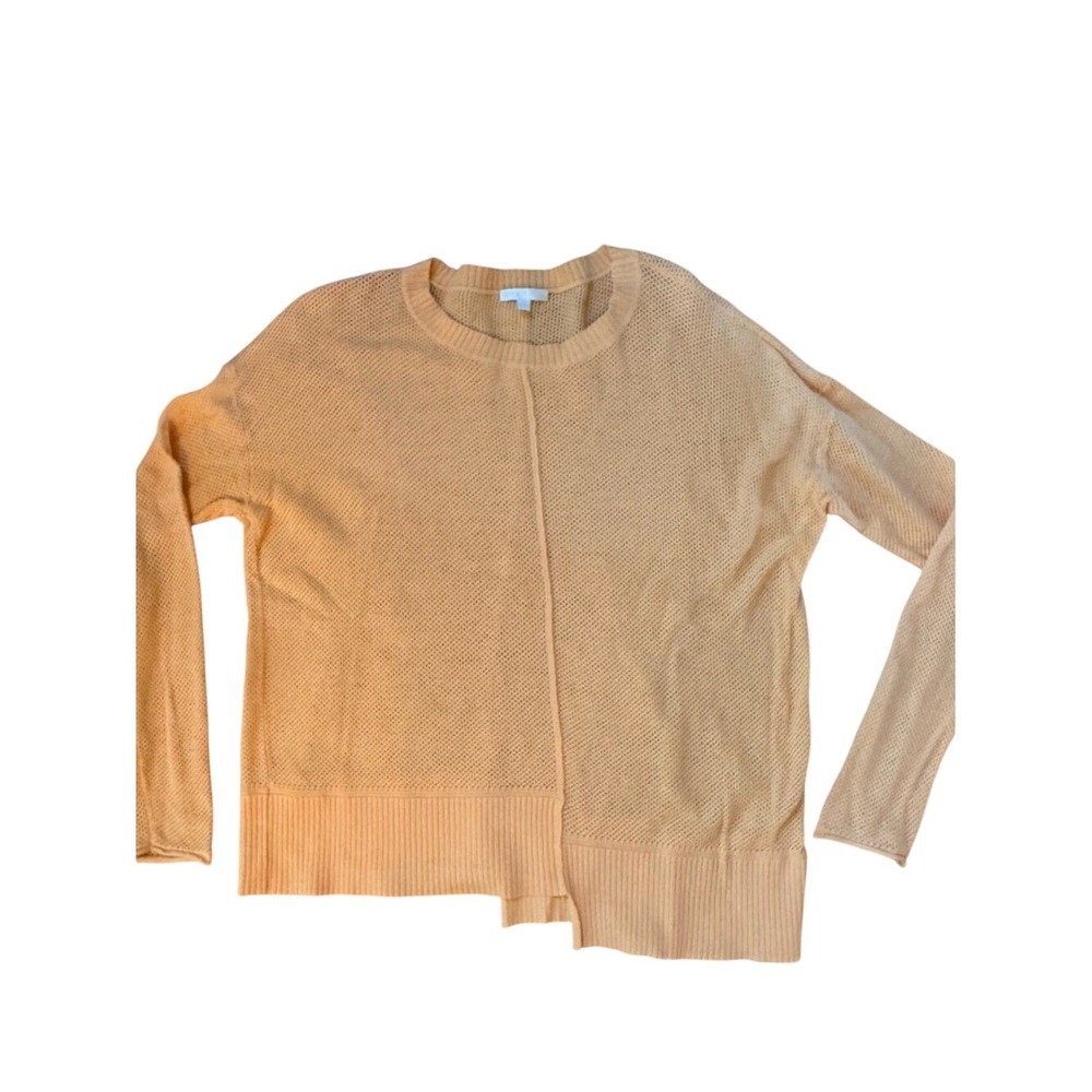Lisa Todd Womens Lightweight Open Knit Sweater Asymmetrical‎ Sz L Coastal Beach
